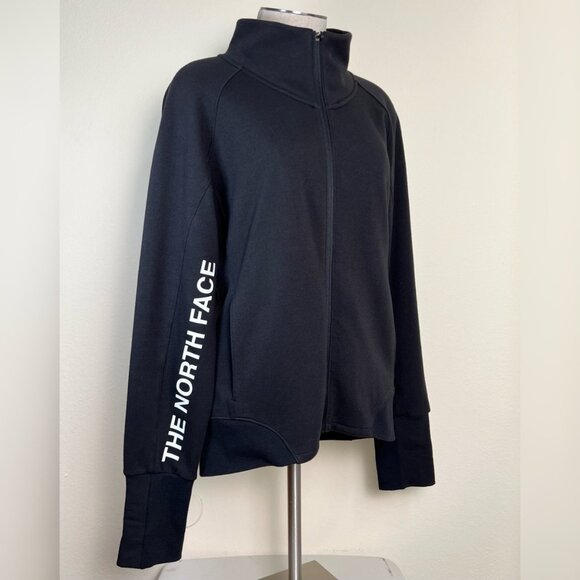THE NORTH FACE Train N Logo Full Zip Jacket Black Women's Size Medium - Picture 7 of 10